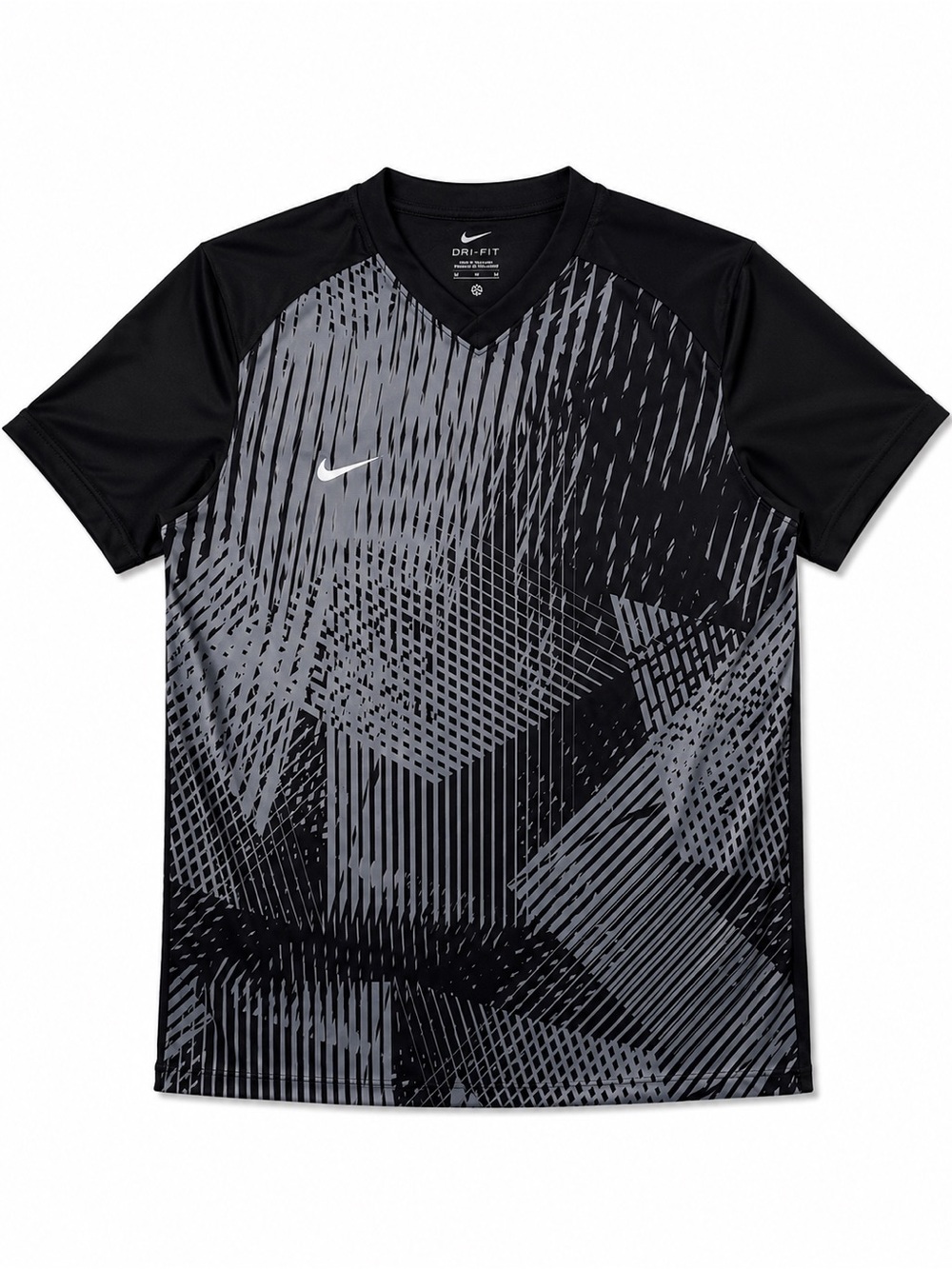 Nike Men’s Black & Gray Dri-FIT Graphic Soccer Jersey